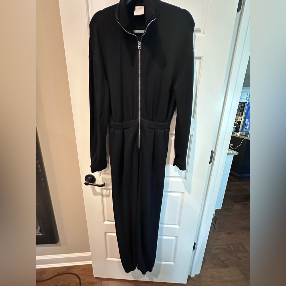 Varley Black Zip-Up Jumpsuit size small